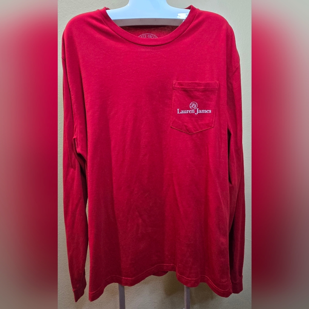 Lauren James Classic Red Long Sleeve Tee - Sweet Tee Collection